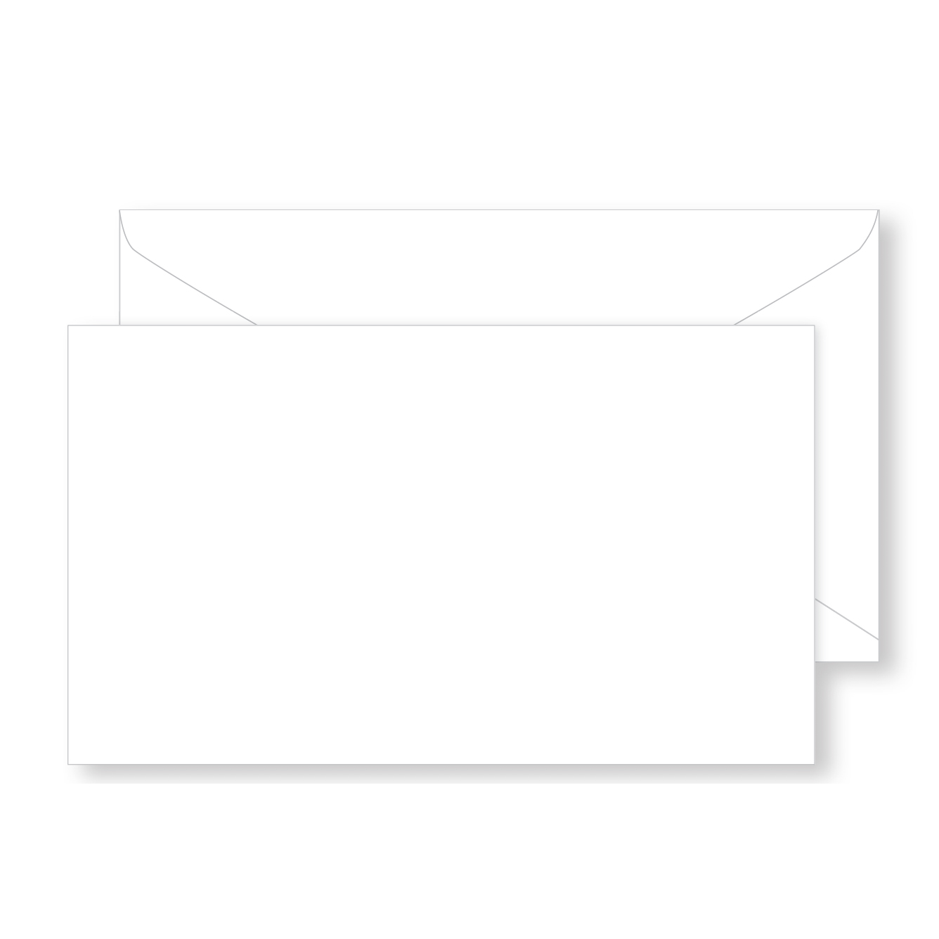 #63 4.25X2.5" Plain White Envelope En6302                             